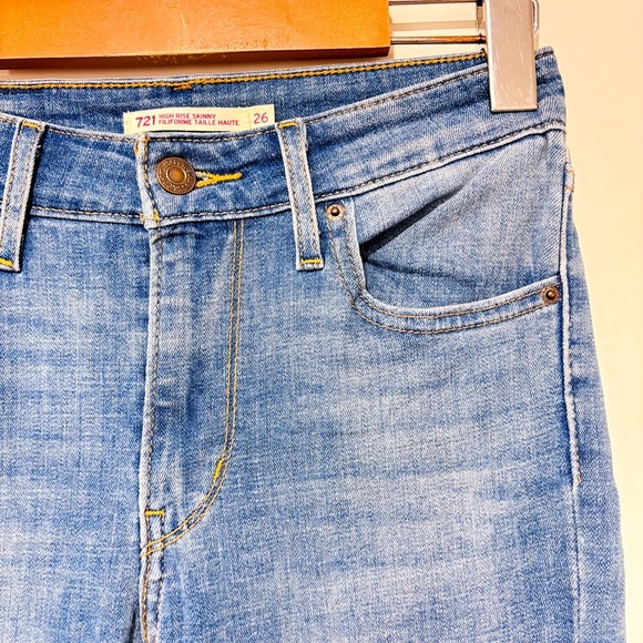 LEVI'S Light blue 721 skinny jeans - Picture 9 of 12